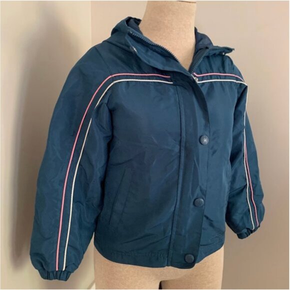 Oshkosh Girl's Hooded Jacket Full Zip and Snap Closure Size 7 - Picture 3 of 10